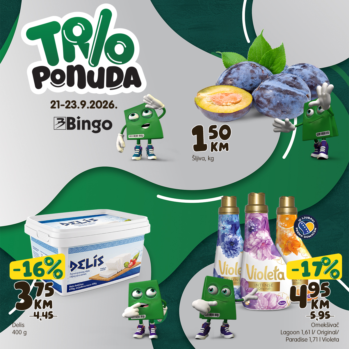 Trio ponuda 21.9 – 23.9.2026. · Federacija BiH (naslovna strana letka)